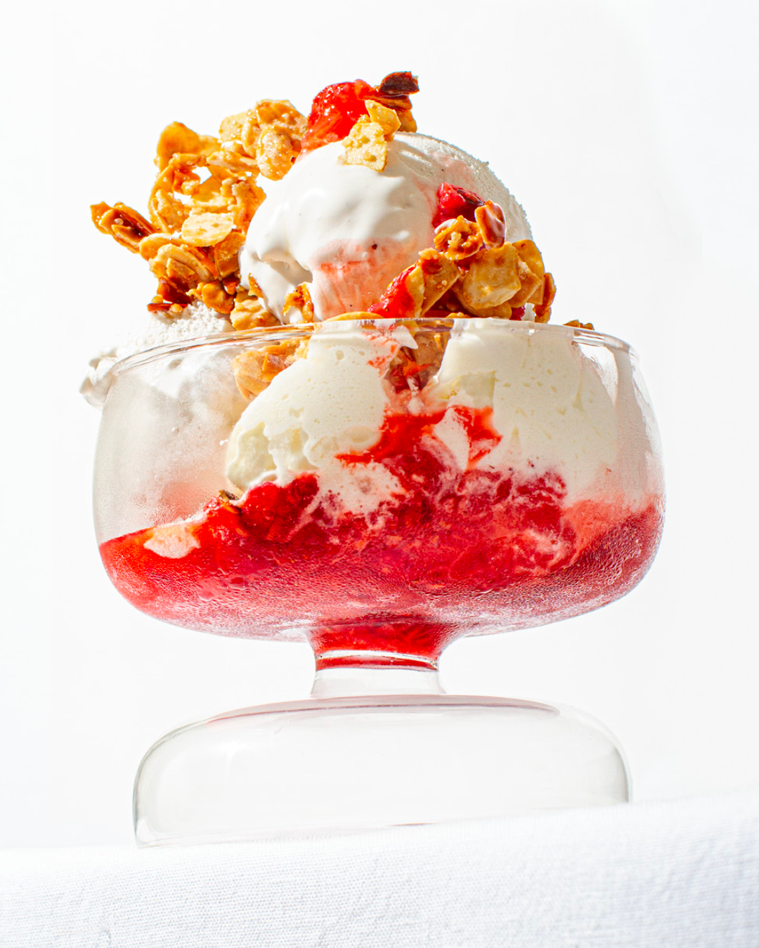 Nootropic Soaked Fruit Sundae With Almond Crunch